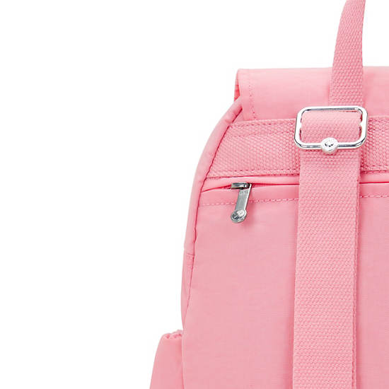 City Zip Small Backpack, Enjoyable Blush, large