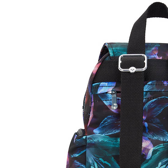 City Zip Mini Printed Backpack, Spectral Orchid, large