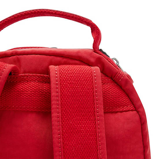 Seoul Small Tablet Backpack, Red Rouge, large