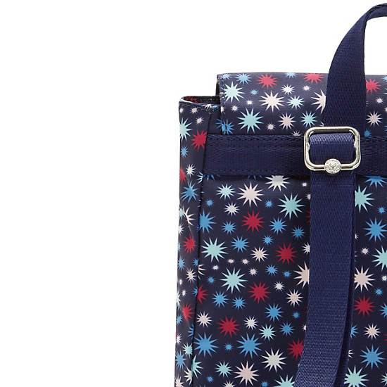 Dannie Printed Small Backpack, Funky Stars, large