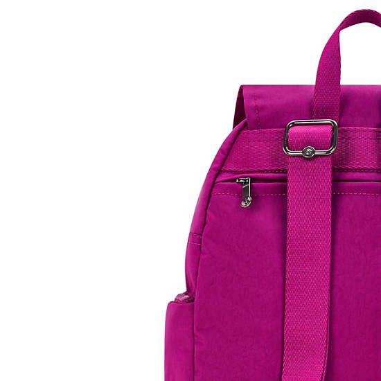 City Zip Small Backpack, Fuchsia Night, large