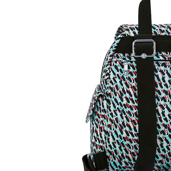 City Pack Mini Printed Backpack, Abstract Print, large