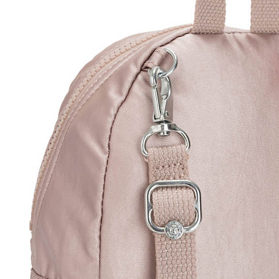 Glayla Metallic Convertible Mini Backpack, Love Puff Pink, large