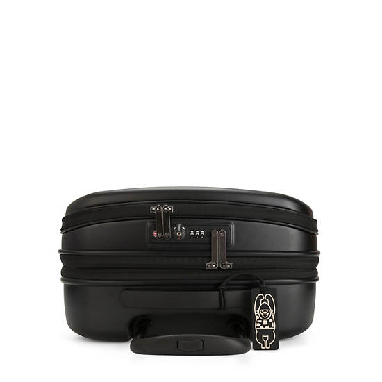 Curiosity Pocket 4 Wheeled Rolling Luggage, Black Noir, large