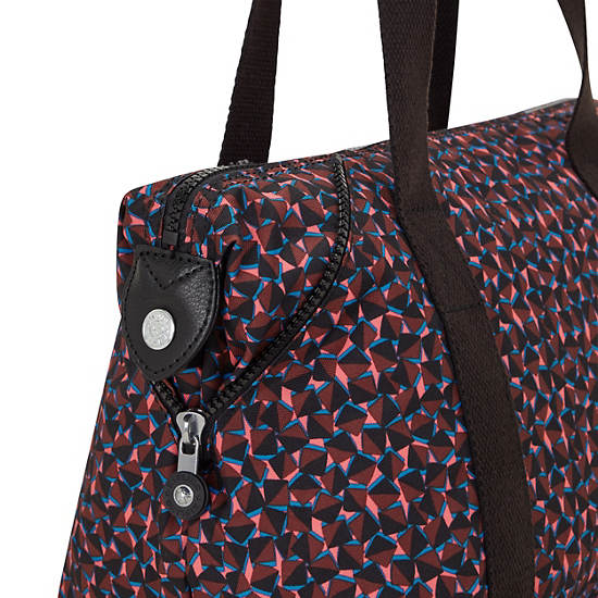 Art Mini Printed Shoulder Bag, Happy Squares, large Art Mini Printed Shoulder Bag, Happy Squares, large