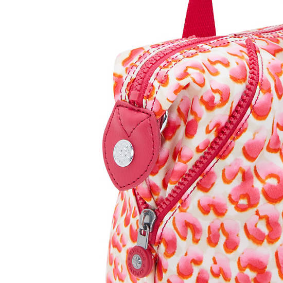 Art Mini Printed Shoulder Bag, Pink Cheetah, large