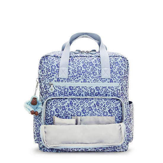 Audrie Printed Diaper Backpack, Garden Shimmer, large
