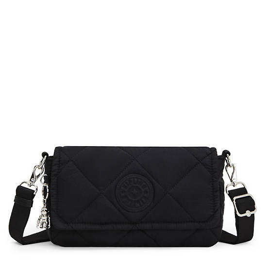 Aras Quilted Shoulder Bag, Cosmic Black Ql, large