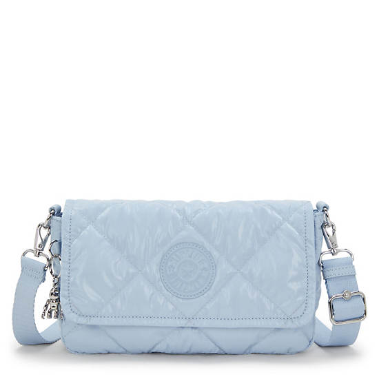 Aras Quilted Shoulder Bag, Glowing Blue Ql, large