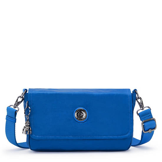 Aras Shoulder Bag, Satin Blue, large