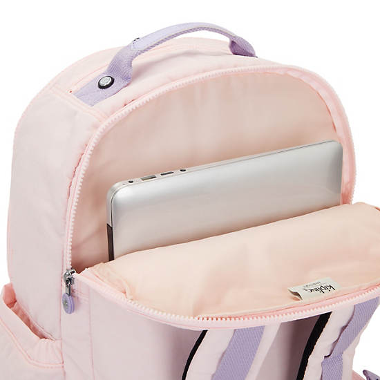 Seoul Extra Large 17" Laptop Backpack, Fairy Pink, large