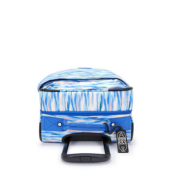 Spontaneous Small Printed Rolling Luggage, Diluted Blue, large
