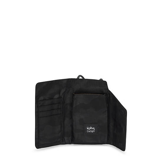 Willis Printed Mini Bag, Black Camo Embossed, large