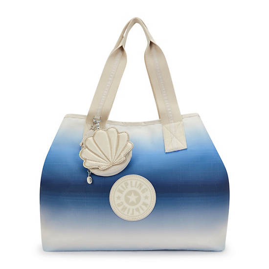 Maison Tote Bag, Bermuda Blue Gradient, large