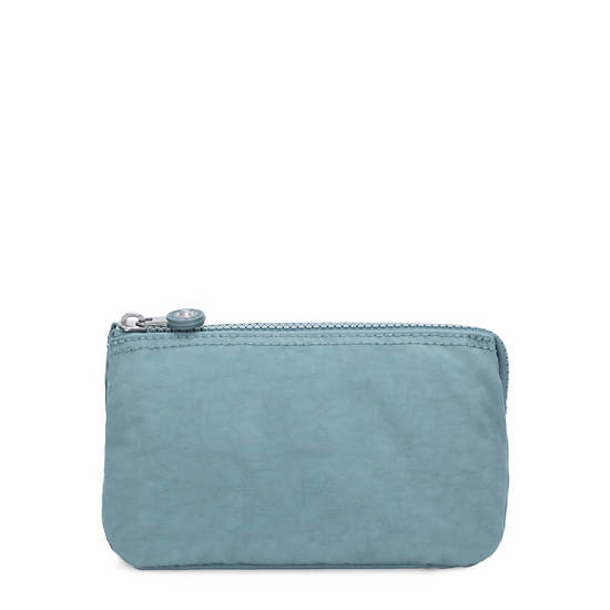 Creativity Large Pouch, Peacock Teal Stripe, large