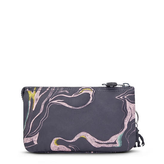 Creativity Large Printed Pouch, Soft Marble, large