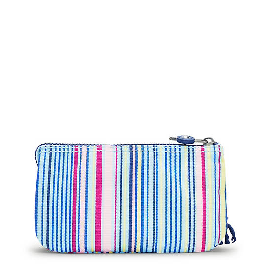 Creativity Large Printed Pouch, Resort Stripes, large