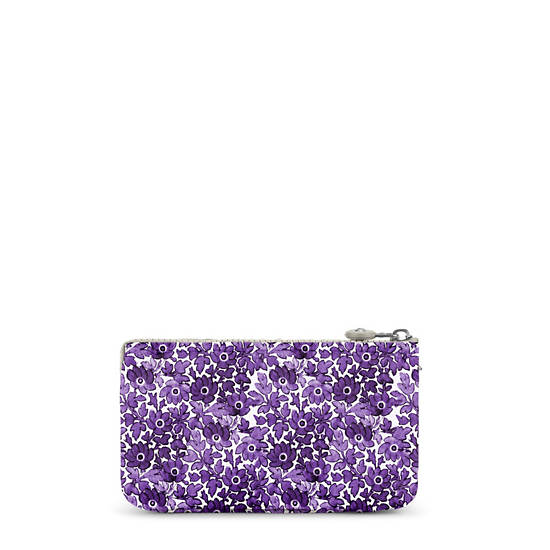 Creativity Large Printed Pouch, Bubbly Purple, large