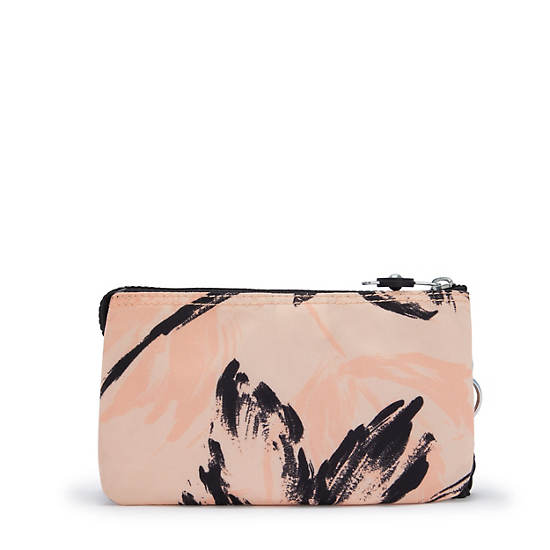 Creativity Large Printed Pouch, Coral Flower, large