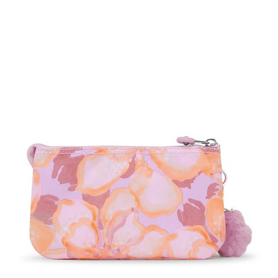 Creativity Large Printed Pouch, Floral Powder, large
