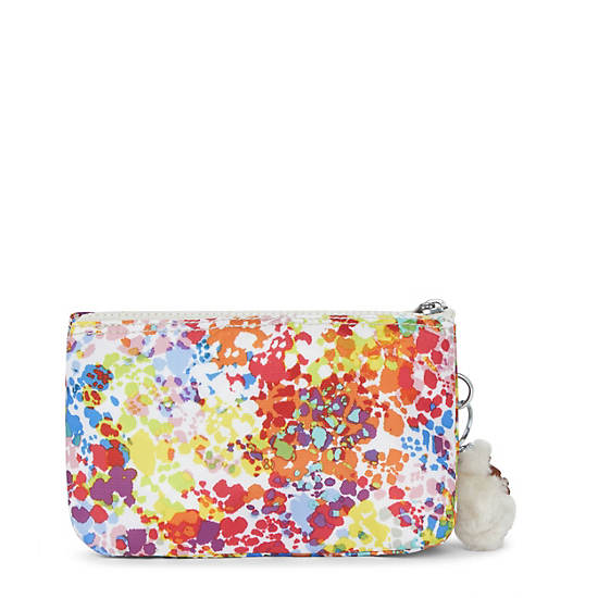 Creativity Large Printed Pouch, Peachy Coral, large