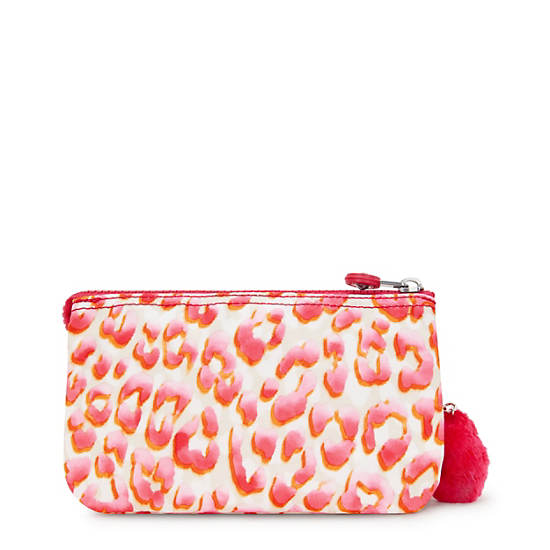 Creativity Large Printed Pouch, Pink Cheetah, large