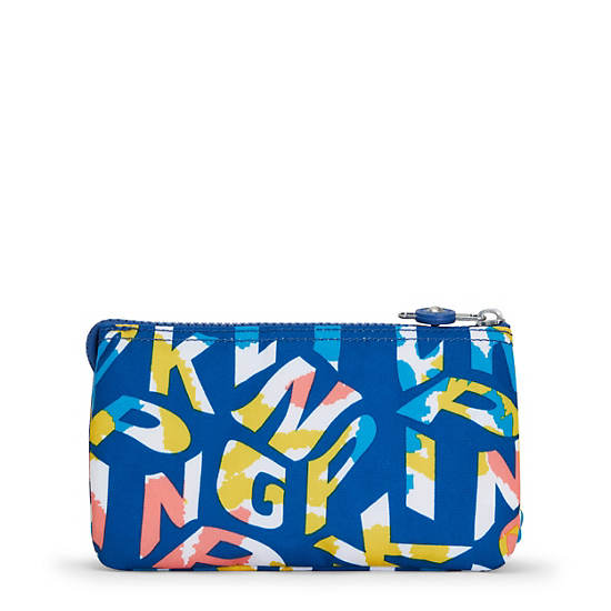 Creativity Large Printed Pouch, Kipling Neon, large