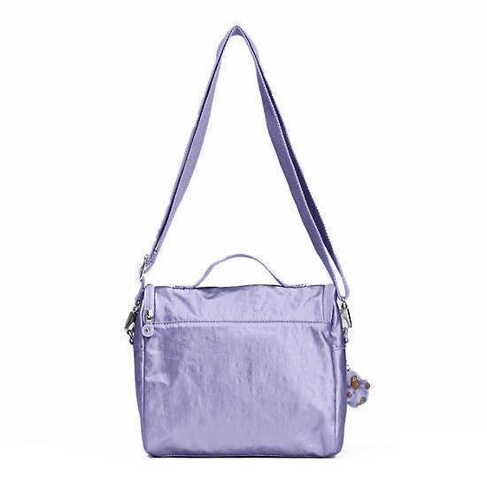Kichirou Metallic Lunch Bag, Lavender Night, large