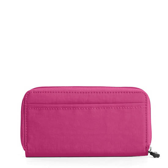 Clarissa Continental Zip Wallet, Fig Purple Metallic, large