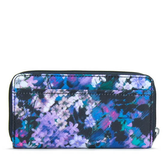Clarissa Continental Zip Wallet, Glitter Pop Purple, large