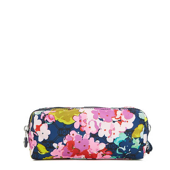Wolfe Printed Pencil Pouch, Poppy Floral, large