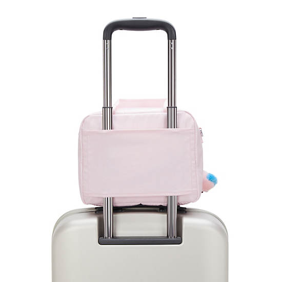 Miyo Metallic Lunch Bag, Sea Pink Metallic, large