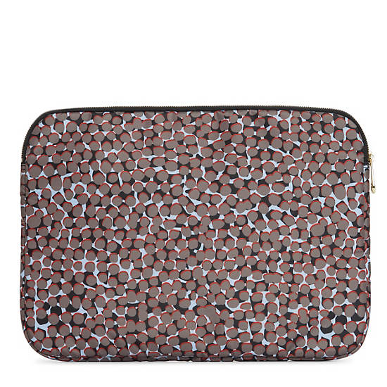 Junya II Printed 15" Laptop Sleeve, Dusty Taupe CB, large Junya II Printed 15" Laptop Sleeve, Dusty Taupe CB, large