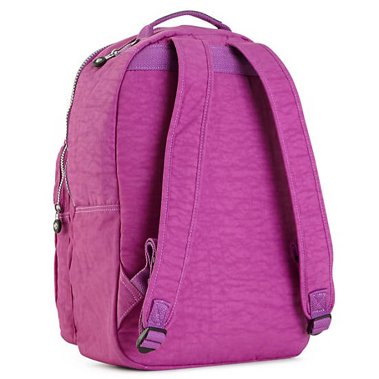Seoul Large Laptop Backpack, Purple Q, large