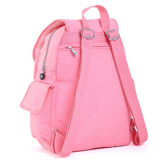 Ravier Medium Backpack, Primrose Pink Satin, large