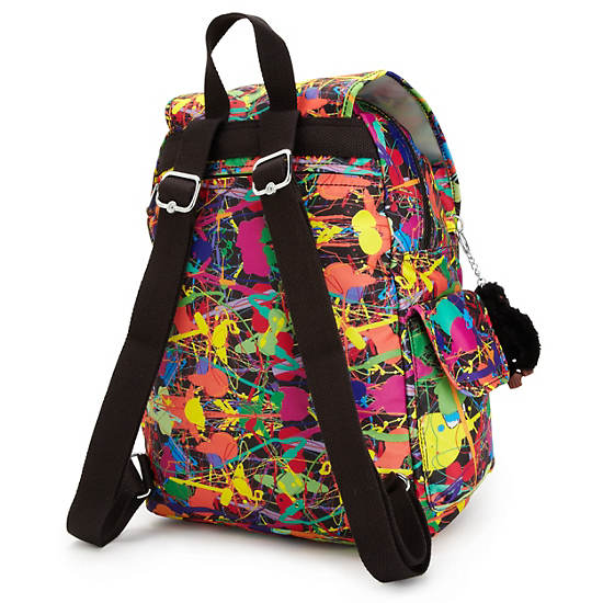 Ravier Medium Printed Backpack, Disco Glam, large