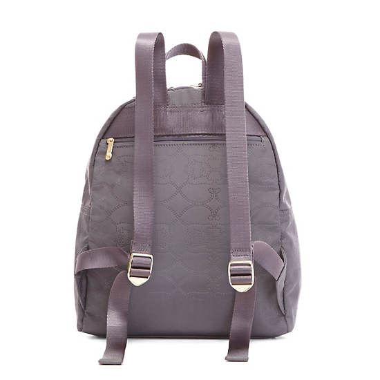 Alina Embossed Backpack, Rose Black, large Alina Embossed Backpack, Rose Black, large