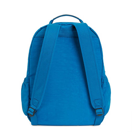 Seoul Large 15" Laptop Backpack, Endless Blue Embossed, large