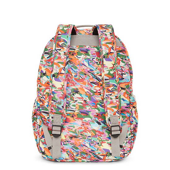 Seoul Large Printed Laptop Backpack, Deepest Emerald, large