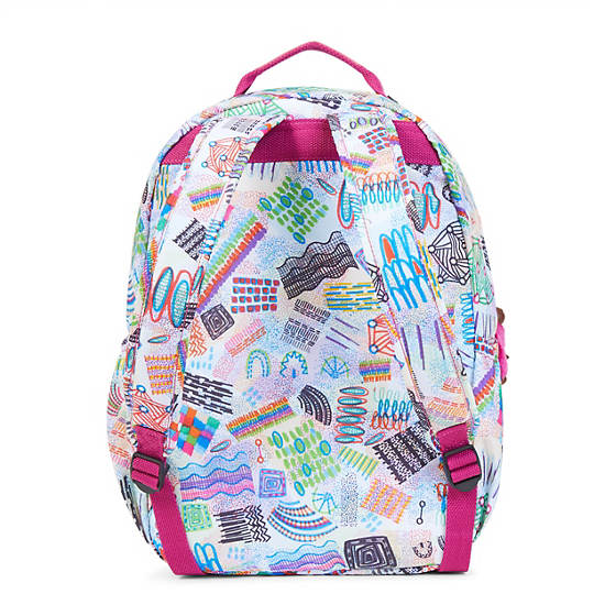 Seoul Large Printed Laptop Backpack, Popsicle Pouch, large