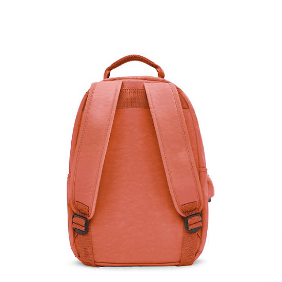 Seoul Small Backpack, Peachy Coral, large