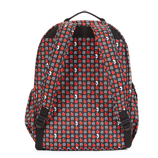 Disney’s Snow White Seoul Large Printed Laptop Backpack, Dark Maroon Metallic, large