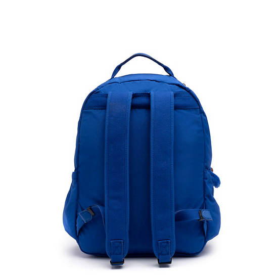 Seoul Go Large 15" Laptop Backpack, Perri Blue Woven, large