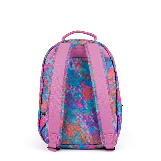Seoul Go Small Printed 11" Laptop Backpack, Pink Sands, large