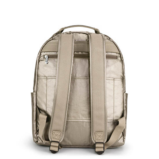 Micah Large Metallic 15" Laptop Backpack, Artisanal K Embossed, large