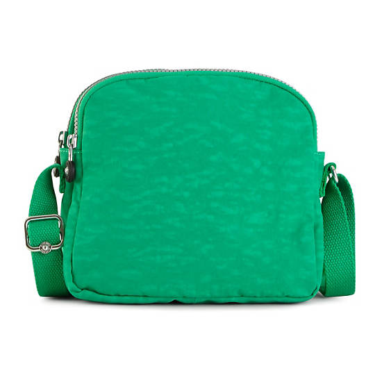 Keefe Crossbody Bag, Signature Green Embossed, large