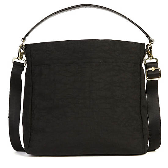 Sansa Handbag, Black Patent Combo, large