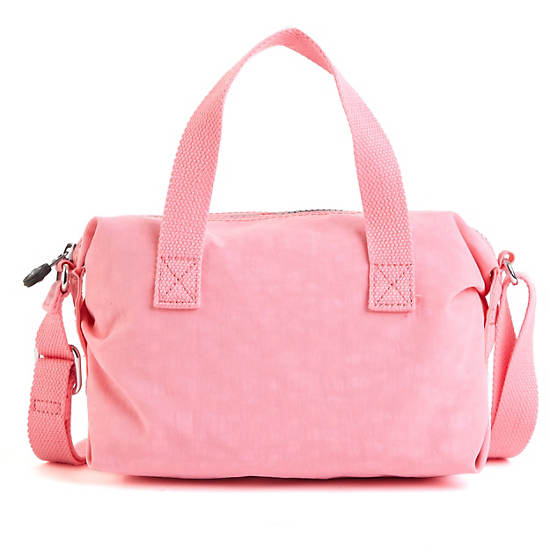 Brynne Handbag, Primrose Pink Satin, large