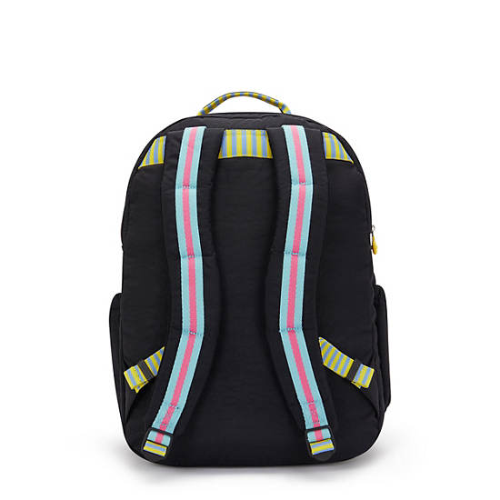 Seoul Extra Large 17" Laptop Backpack, True Black, large