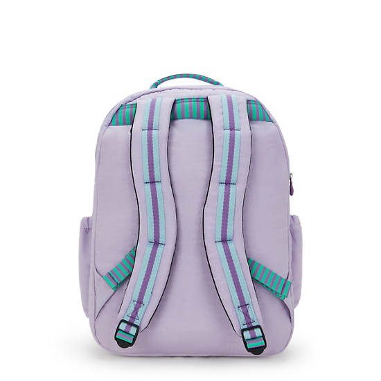Seoul Extra Large 17" Laptop Backpack, Lavender Combo, large
